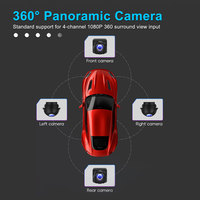 Autoradio Android à double écran 10,1+10,1 pouces, CarPlay sans fil, Android Auto, 4G LTE, navigation GPS QLED, caméra 360°, unité principale