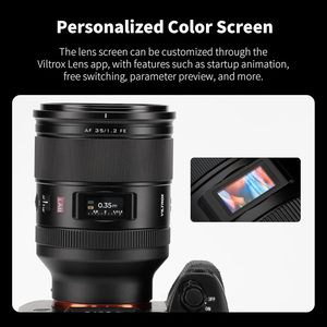 Objectif d'appareil photo plein format Viltrox AF 35mm F1.2 LAB pour monture Sony FE compatible avec les appareils photo Zve 10 II A7RV A7CR A7C2 A9II NEX-5T - Product Image 2