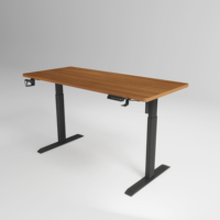 Table de bureau personnalisée fonctionnelle en bois et métal avec hauteur réglable électrique pour ordinateur