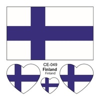 Autocollant de tatouage temporaire imperméable pour le visage, drapeau des supporters d'Argentine, pour événements sportifs et Jour national, idéal pour l'export.