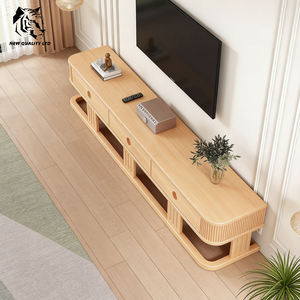 china factory <b>low</b> cost customize in stock natural style Eco-Friendly <b>TV</b> Sideboard for Living Room Bedroom Newest Wood <b>TV</b> Cabinet - Product Image 5