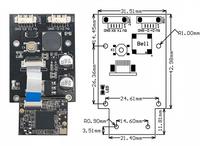 Module de scanner de codes-barres 1D 2D QR haute densité GM69 1280x800 CMOS USB UART PDF417 DC5V