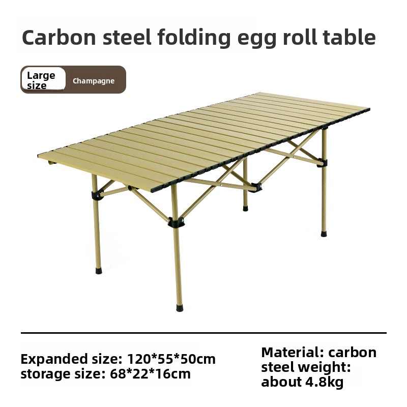 120 champagne color long table