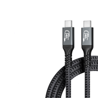 Câble USB 3.1 Thunderbolt en nylon pour MacBook Pro/Air, iPad Pro, 80 Gbps, charge rapide 240 W PD, compatibilité vidéo 16K/8K, imprimante Dell