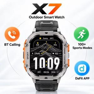 สมาร์ทวอทช์ X7 คุณภาพสูง แจ้งเตือนข้อความ หน้าจอ AMOLED 2.13 นิ้ว รองรับการโทรผ่านบลูทูธ โหมดกีฬา 100 โหมด แบตเตอรี่ 1000mAh กันน้ำ 3ATM ขายส่ง - Product Image 4