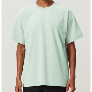 Camisetas Yiyi de Corte Holgado con Cuello Redondo, Mezcla de Algodón, Deportivas y Casuales <span class=keywords><strong>para</strong></span> Hombre, Transpirables, Suaves al Contacto con la Piel, que Absorben el Sudor - Product Image 2