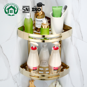 Estante de Esquina de Acero Inoxidable de Diseño Moderno Pano.V, Estantes de Ducha para Baño, para Uso en el Hogar o Hotel, para Cocina - Product Image 1