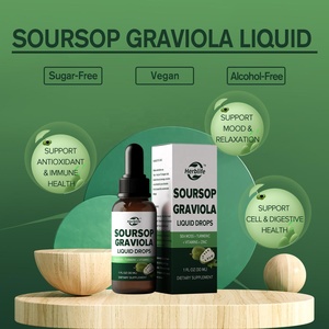 OEM ODM Suplementos Naturales Veganos Antioxidantes de Venta Caliente, Extracto Líquido de Hoja de Guanábana (Graviola) en Gotas - Product Image 2