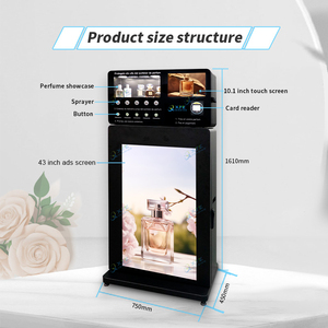 เครื่องจำหน่ายน้ำหอมแบบตั้งพื้น ดีไซน์ใหม่ล่าสุด 5 หัวฉีด ความจุ 100 มล. - Product Image 2