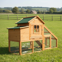 Poulailler en bois massif de luxe, grand, préfabriqué, écologique, résistant aux intempéries, pour l'extérieur, personnalisable