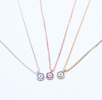 Meilleure vente 2023 collier en argent Sterling 925 CZ pierre turc mauvais œil