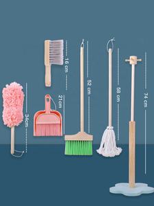 Faire semblant de jouer outil de nettoyage <span class=keywords><strong>jouet</strong></span> de ménage ensemble de nettoyage de <span class=keywords><strong>jouet</strong></span> <span class=keywords><strong>en</strong></span> <span class=keywords><strong>bois</strong></span> - Product Image 3