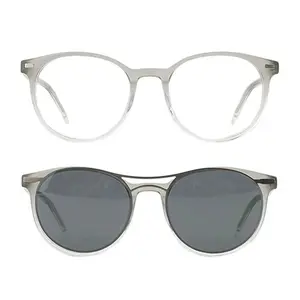 Высокое качество винтажные металлические ацетатные клипсы для очков UV400 Солнцезащитные очки