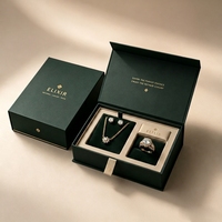 Boîtes cadeaux magnétiques en carton rigide de luxe avec logo personnalisé, pliables, pour emballages de bijoux, colliers, pour les petites entreprises