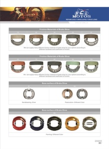 Juego de Zapatas de Freno de Tambor para Rueda Trasera BOXER BM100 54410-07002/07040 para Motocicleta de Calle BX120 GN125 TS100 Todoterreno DR125 - Product Image 2