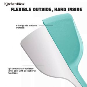 Kitchenbliss 19pcs Wood Handle Kitchen Utensils <b>Set</b> Silicone Kitchenware <b>Cookware</b> Knife <b>Set</b> with Cutting Board and Holder Box - Product Image 2