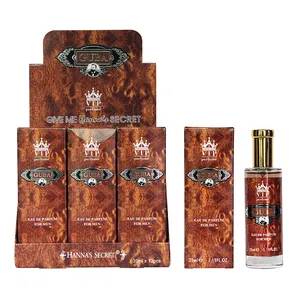 Perfume de la famosa marca hanna's secret VIP para hombre, M658Z-4, 35ML, venta al por mayor