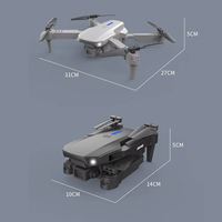 Drone Quadricoptère Pliable Télécommandé E88 Professionnel avec Caméra HD 4K Grand Angle et FPV Sans Fil – Idéal Cadeau
