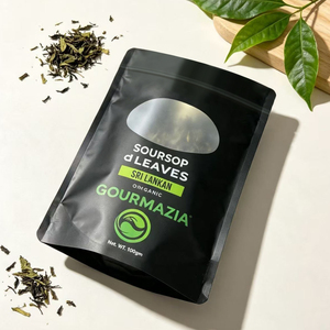 Custom Print Stand‑Up Zipper Pouch Transparent <b>Window</b> Aluminum <b>Foil</b> Bag For 100g Dried Tea Leaves Packaging - Product Image 4