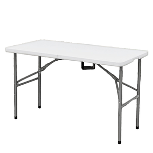Q236Safe Overcharge Protection <strong>Legs</strong> Heavy Duty 48 Inch Plastic <strong>Table</strong> for Outdoor Camping Portable <strong>Foldable</strong> Picnic Dining Folding - Product Image 5