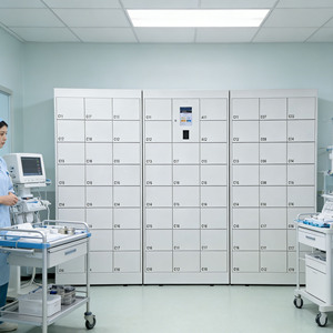 Armoire de rangement intelligente en métal à 6 compartiments Zhongshun pour extérieur, avec lecteur d'empreintes digitales et code QR, pour colis intelligents - Product Image 6