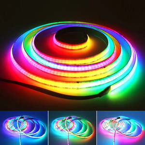 Bande lumineuse <span class=keywords><strong>LED</strong></span> COB RVB adressable de 10 mm 12 mm de largeur 24V WS2811 Contrôle des pixels Couleur de rêve <span class=keywords><strong>Ruban</strong></span> flexible <span class=keywords><strong>pour</strong></span> profil en aluminium - Product Image 6