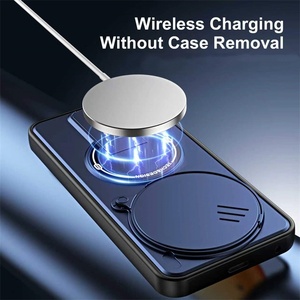 <span class=keywords><strong>Cover</strong></span> per Telefono con Protezione per Fotocamera Scorrevole, Anti-Graffio, con Supporto Verticale e Orizzontale, Compatibile con Ricarica Wireless per <span class=keywords><strong>TCL</strong></span> <span class=keywords><strong>30</strong></span> <span class=keywords><strong>SE</strong></span> - Product Image 2