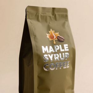 Custom Matte Gravure Printing Recyclable Stand <b>Square</b> Bottom Brown Kraft Paper Coffee <b>Bean</b> Packaging Pouches Window PE Zipper - Product Image 2