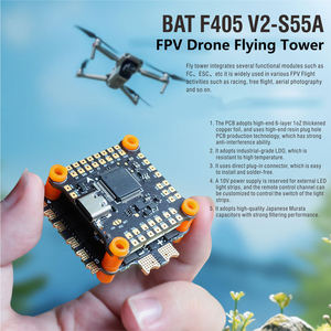 F405 B55A/65/90A 4in fpv rc car drone esc stack controller Flying Tower For 2~8S brushless motors FPV Drone model <b>planes</b> <b>toys</b> - Product Image 2