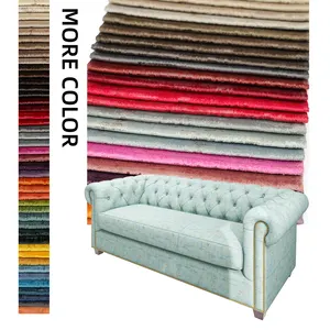 Okl36110 Goedkope Prijs Topkwaliteit Lage Moq Sofa Stof Guangzhou Tricot 100% Polyester Fluwelen Stof Gebreide Geverfde Frees Roll