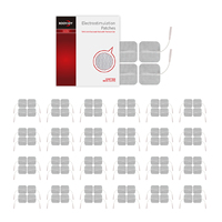 Appareil de thérapie par impulsions électriques sans fil portable, électrodes adhésives, soulagement de la douleur corporelle, ceinture de massage, Roovjoy P5050 50x50mm