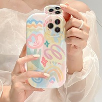 Coque de téléphone en Silicone liquide transparent antichoc couleur bonbon avec miroir kawaii pour iPhone 11 12 13 14 Pro Max