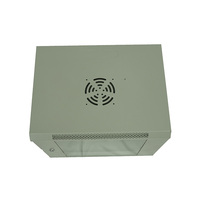 Armoire serveur murale robuste en acier 9U 19 pouces, rack réseau fiable pour salle informatique