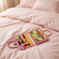 Livre d'activités Montessori personnalisable en feutre, livre silencieux, livre sensoriel pour bébé, livre d'autocollants magiques réutilisables, jouets pour enfants