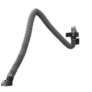 Wall mounted welding fume extraction arm,dust exhaust smoke extractor arm with 1.5KW 2.2KW motor fan for blowing