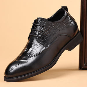 Zapatos Formales de Negocios para Hombre, de Alta Calidad, Modernos, de Cuero Genuino, con Malla, Retro, Transpirables, Ligeros, con Suela Plana, para Bodas - Product Image 4