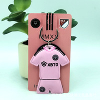 Porte-clés Maillot de Foot Transfrontalier pour Équipe Argentine France Pendentif Emirates FLY BETTER Texte Cadeau Créatif