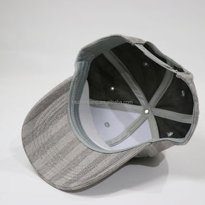 Gorra de Béisbol Deportiva con Letras y Parche de Cuero PU con Tela a Rayas y Logotipo Personalizado ZZB, Gorra Estructurada con Cierre a Presión para Deportes y Viajes, Unisex - Product Image 6