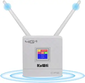 AS Band KuWFi 150Mbps high speed router wireless LCD display indoor wifi router 4g lte with sim card slot