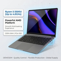 Portátil Empresarial de 15.6 Pulgadas, AMD Ryzen 5 5500U, 16GB RAM, 512GB SSD, Windows 11, Venta al Por Mayor, OEM, ODM, Fábrica Global