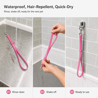 ALFAPET AP-8119 Boucle de fixation en silicone pour toilettage canin et attache de table avec boucle réglable, anti-emmêlement, étanche