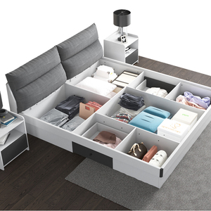<b>Storage</b> <b>Bed</b> Frame Room Furniture Bedroom Wooden Designs 839# Wooden <b>Bed</b> Frame 839# - Product Image 4