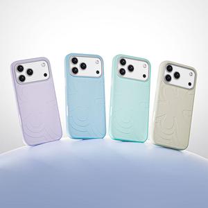 JOYPORODO V-S01 Coque de téléphone en silicone à motif floral, design exclusif, coque de couleur unie tendance pour iPhone 15 16 17 Pro Max - Product Image 2