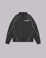 Veste zippée décontractée noire Vapor pour homme, coupe ample, anti-plis, coupe-vent, survêtement, best-seller du printemps
