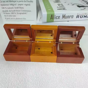 Fabbrica regalo di nozze in legno musicale carillon scatola di musica Mini Custom carillon canzone con movimento d'oro - Product Image 6