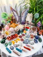 Offre Spéciale : Pierre de Guérison en Cristal Naturel Sculptée à la Main en Forme de Lune Croissante Multiple pour Décoration Intérieure, Artisanat en Cristal, Cadeau