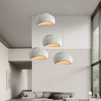 Lustre Japonais Wabi-Sabi Moderne Minimaliste pour Salle à Manger, Salon, Chambre, Bar, Gîte de Charme par Designer, Lampe Suspendue Décorative E27