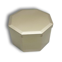 Boîte de rangement hexagonale en fer blanc imprimée sur mesure, hermétique et de qualité alimentaire, pour biscuits, bonbons, chocolat, snacks, huile d'olive, emballage cadeau