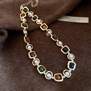 Maiou <span class=keywords><strong>2026</strong></span> Nuevo Conjunto de Joyería de Lujo con Collar y Pulsera de Cuentas Multicolores para Mujer, Ideal para Aniversario - Product Image 4
