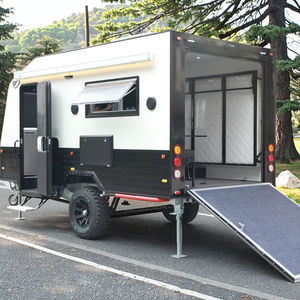 Offre Spéciale 14.6ft Ecocampor Off-Road Mini Toy Hauler RV Capacité moderne de 4 personnes avec fonction pliable OEM Prise en charge par l'usine - Product Image 1